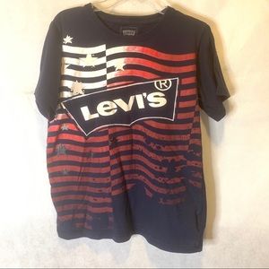 Levi’s Logo Big Boys Short Sleeves T-Size Large